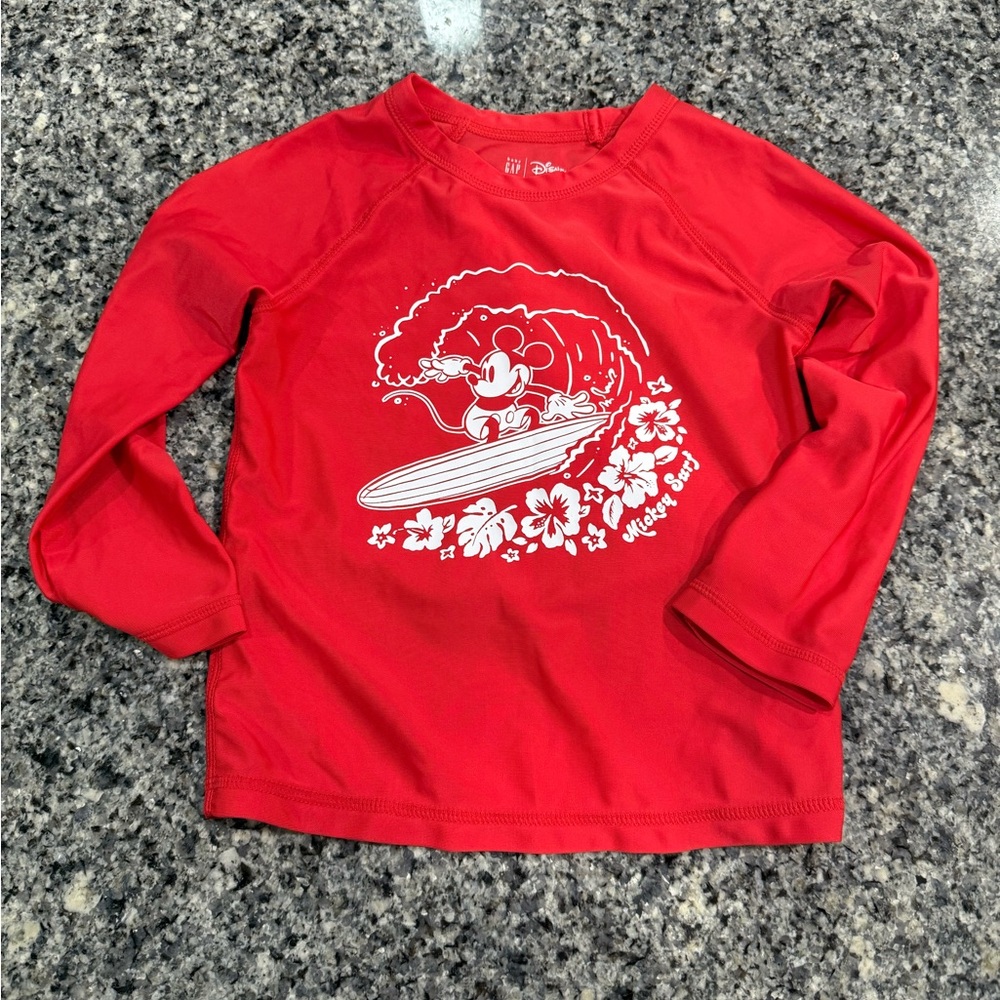 Gap Mickey Mouse Rash Guard - 3T